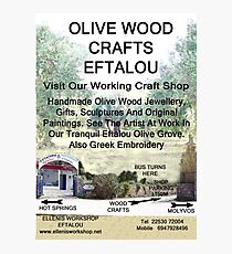 Eftalou Olive Wood Shop Photographic Print