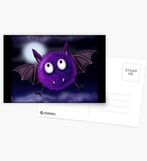 FLUFFBAT PURPLE BAT Postcards