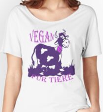 VEGAN FÜR TIERE Women's Relaxed Fit T-Shirt