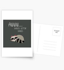 Babys bekommen Tollwut Postkarten
