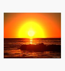 Sunset Ocean Wave Photographic Print