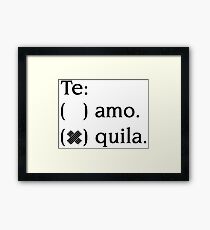 Tequila Framed Print