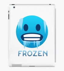 Frozen, Cold-Face emoji iPad Case/Skin