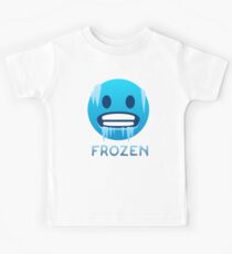 Frozen, Cold-Face emoji Kids T-Shirt