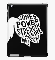 Women Power Emoji JoyPixels Dream Girl Goal White iPad Case/Skin