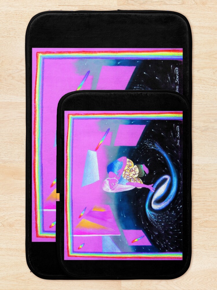 Alternate view of Exhibition in a Glass Bottom Starship Bath Mat