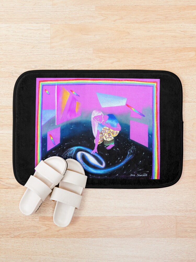 Alternate view of Exhibition in a Glass Bottom Starship Bath Mat