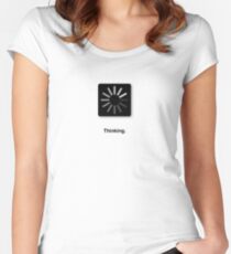 Thinking. Women's Fitted Scoop T-Shirt