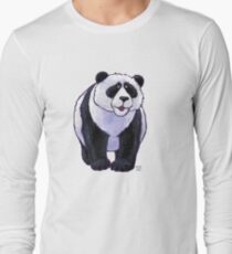 Animal Parade Panda Bear Silhouette Long Sleeve T-Shirt