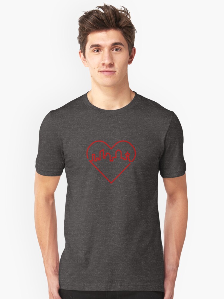 Alternate view of Heart City Slim Fit T-Shirt