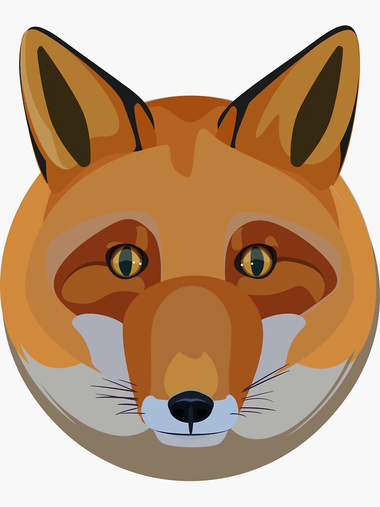 Fox head by a-roderick