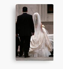 Bride & Groom Canvas Print