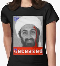 no mo osama Women's Fitted T-Shirt