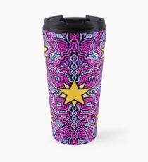 Stars on Pink Joypixels World Emoji Day Travel Mug