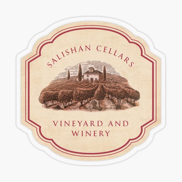Salishan Cellars Transparent Sticker