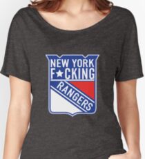 New York F*cking Rangers Logo T-Shirt Women's Relaxed Fit T-Shirt