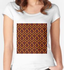 Glänzender Teppich Tailliertes Rundhals-Shirt