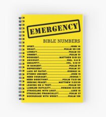 Emergency Bible Numbers Spiral Notebook
