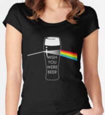 Wish you were beer Women's Fitted Scoop T-Shirt