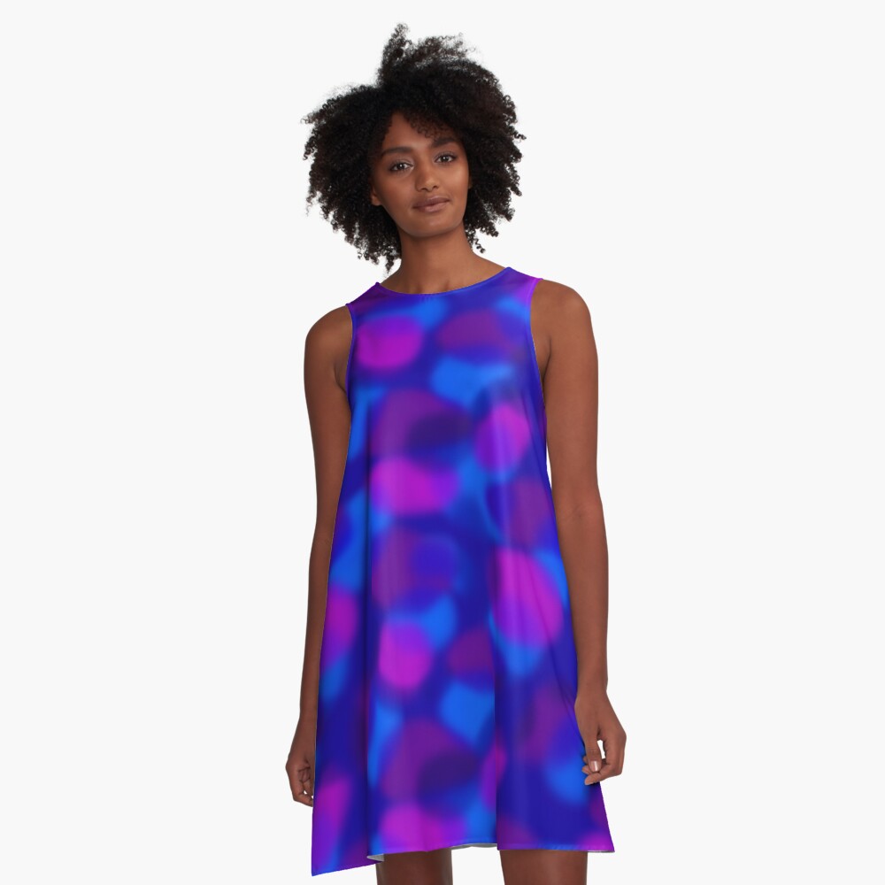 Colored Clouds A-Line Dress