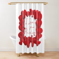 Paisley I Love You Shower Curtain