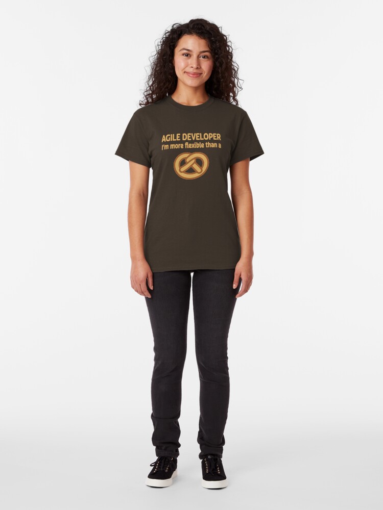 Alternate view of Agile Developer. Classic T-Shirt