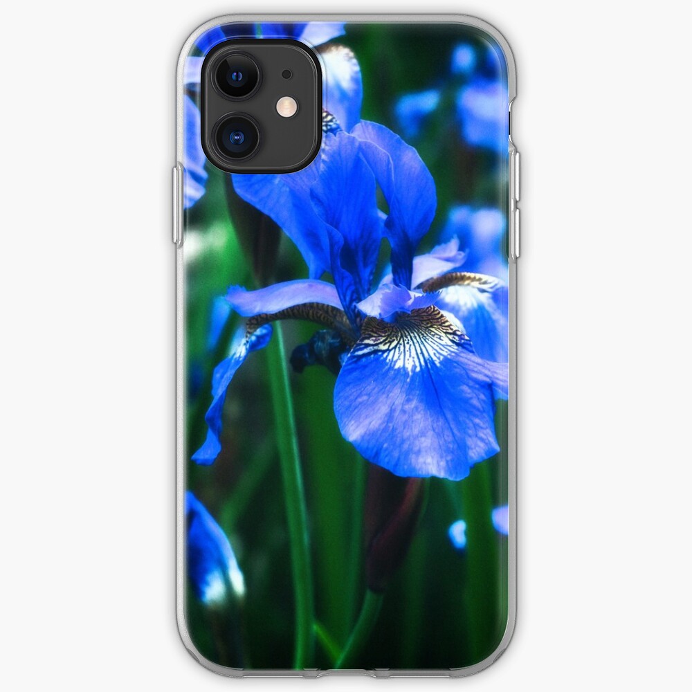 Blue Iris Flower - Art Photography iPhone Case & Cover