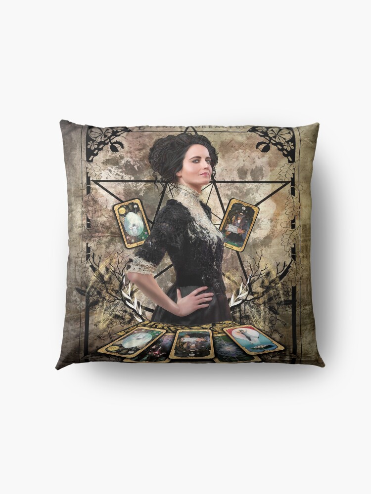 Alternate view of Vanessa Ives Tarot Edge - Penny Dreadful Floor Pillow
