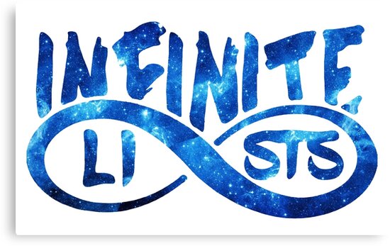 infinite lists merch amazon