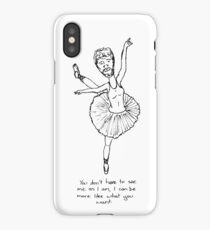 Ballerina man iPhone Case