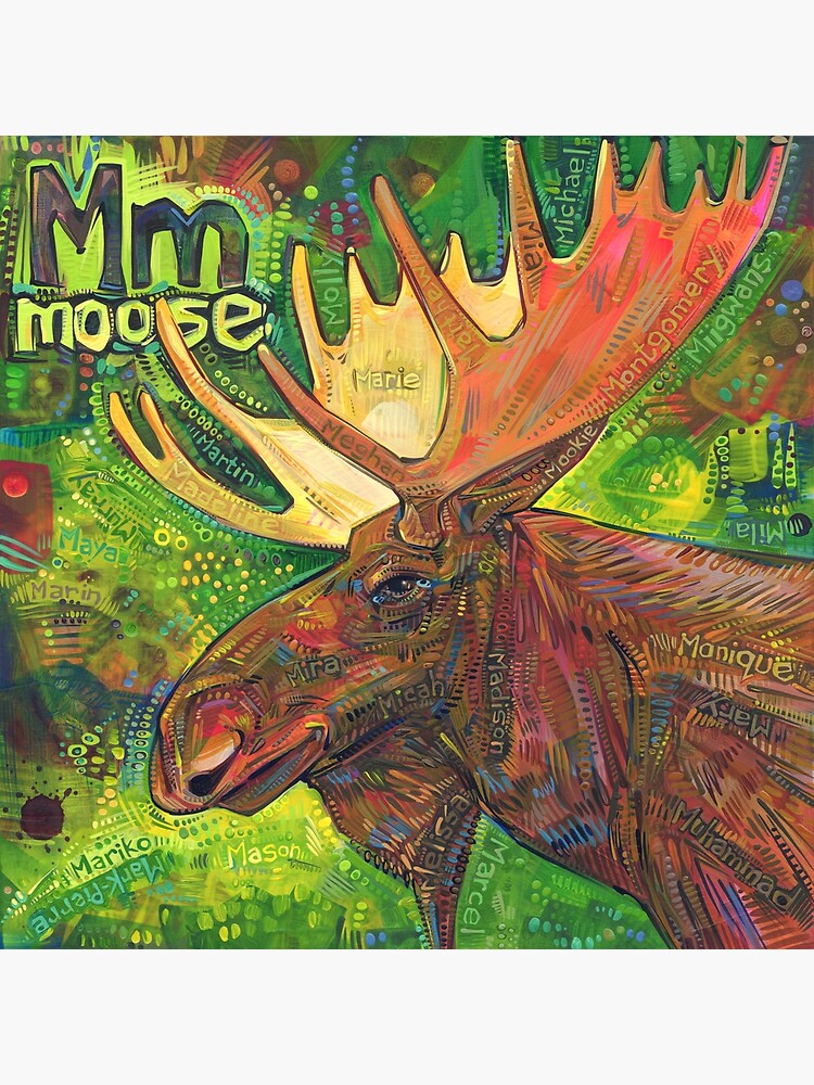 M Is for Moose - 2019 by gwennpaints