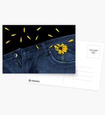 "Blue Jeans and Calendula" Postcards