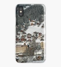Swiss Winter Village Scene iPhone Case/Skin