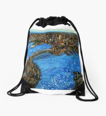 Sydney Harbour Drawstring Bag