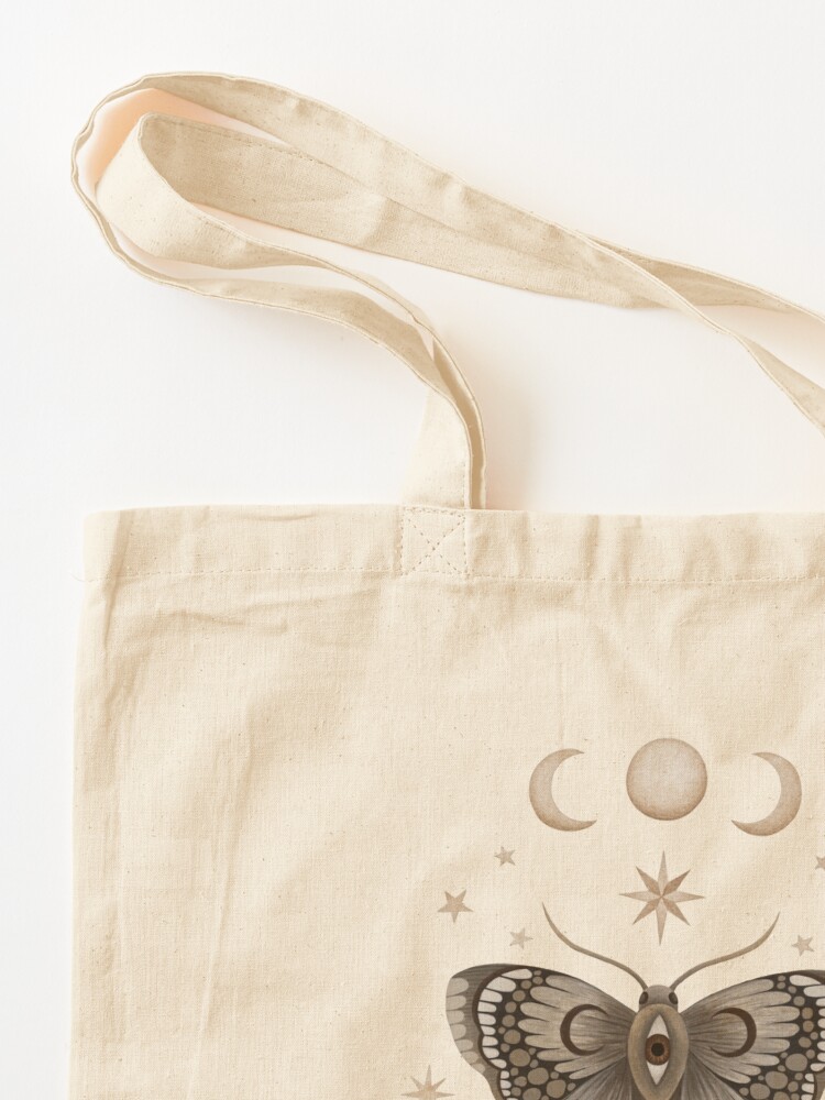 Alternate view of Thistle and moth Tote Bag