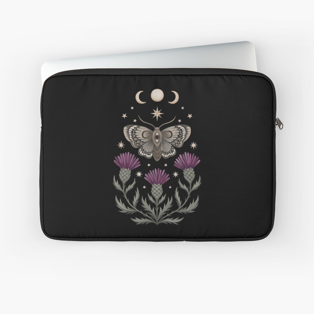 Thistle and moth Laptop Sleeve