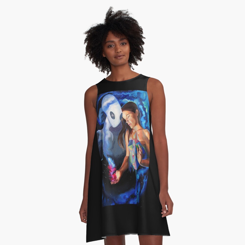 Quantum Healing Visions A-Line Dress