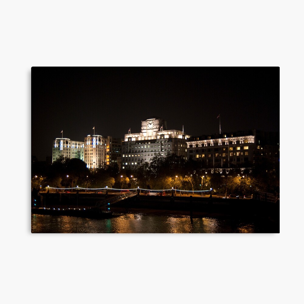 Shell Mex House London at Night Canvas Print