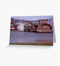 houseboats in sausalito,ca Greeting Card