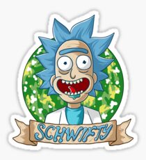 rick and morty get schwifty Sticker