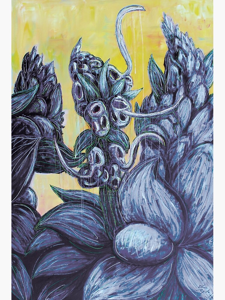 Floral Hellscape III by GroglioArt