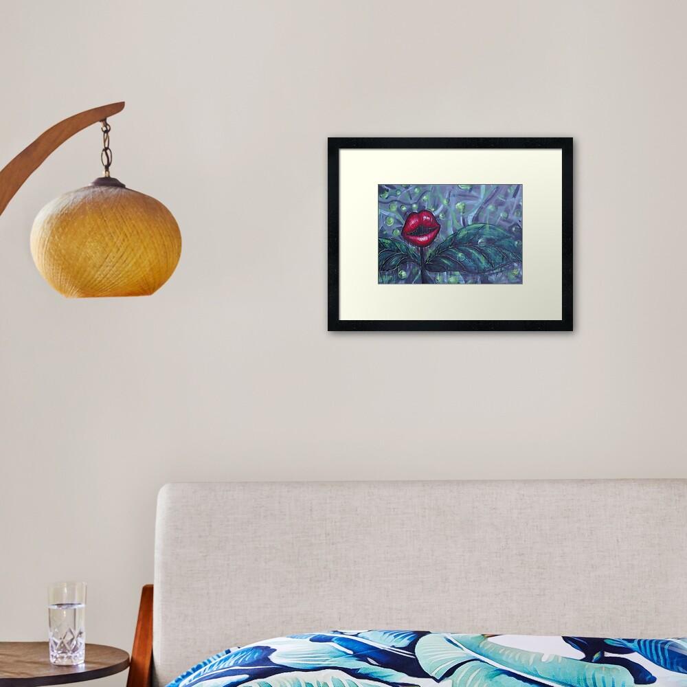 Floral Hellscape IV Framed Art Print