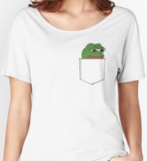 Sad Pocket Pepe Women's Relaxed Fit T-Shirt