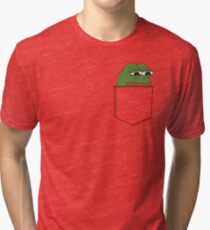 Sad Pocket Pepe Tri-blend T-Shirt