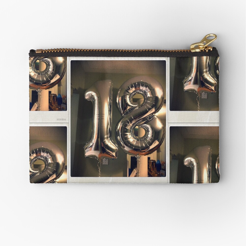 18, Eighteen, Adulthood Zipper Pouch