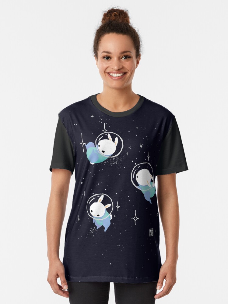 Alternate view of Space Bunnies Graphic T-Shirt