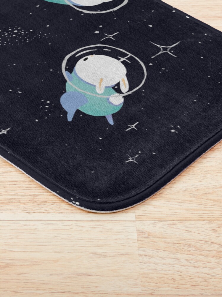 Alternate view of Space Bunnies Bath Mat