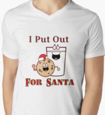 I Put Out for Santa Men's V-Neck T-Shirt