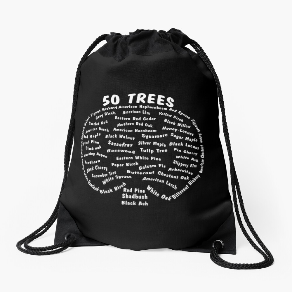 50 Trees Arbor Day Arborist Plant Tree Forest Gift. Drawstring Bag