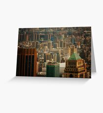 Tarjeta de felicitación New York City Buildings and Skyline